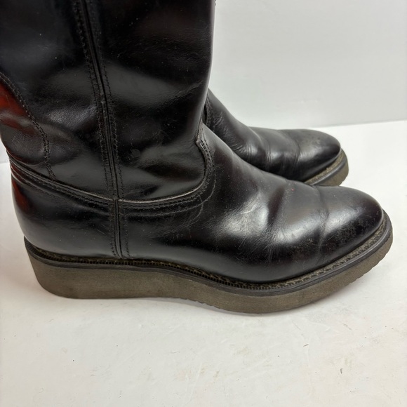 Durango Black Boots Cowboy Western Work Rubber Ultra Soles Oil Resistant 7D - Picture 7 of 16